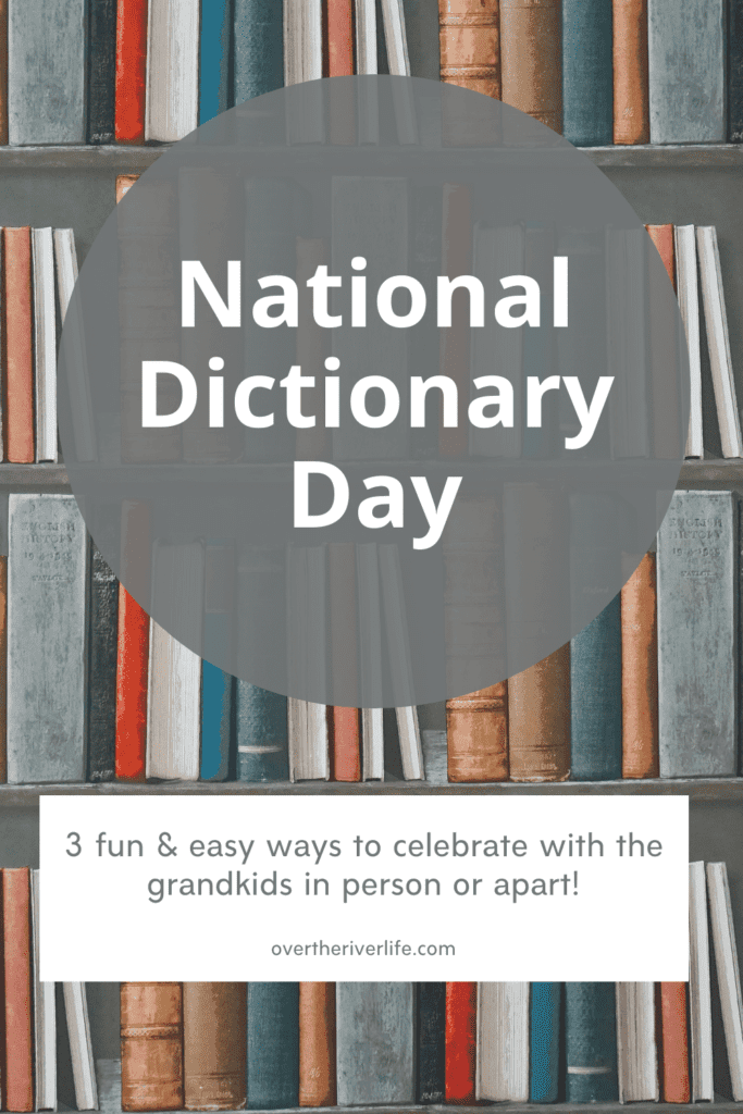 Random Holiday Series National Dictionary Day October 16th Over the