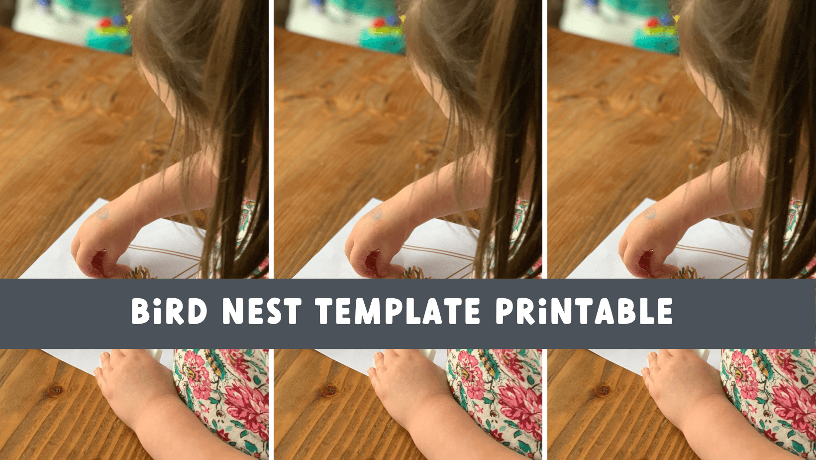 No Supplies Needed Spring Craft for Grandkids Free Bird Nest Template